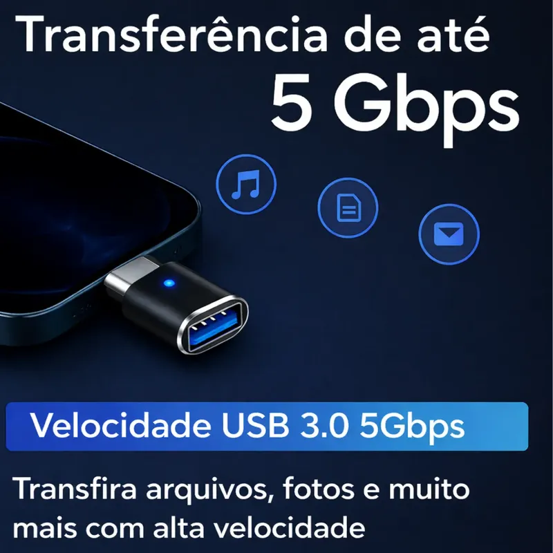 Transferência de até 5Gbps